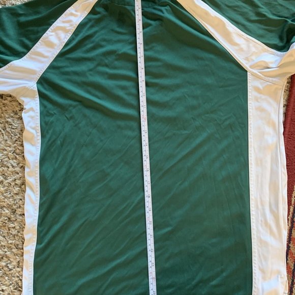 Manhattan College Polo Shirt Jaspers Green Mens Small US Flag Cool Dry Golf NCAA - Picture 10 of 11